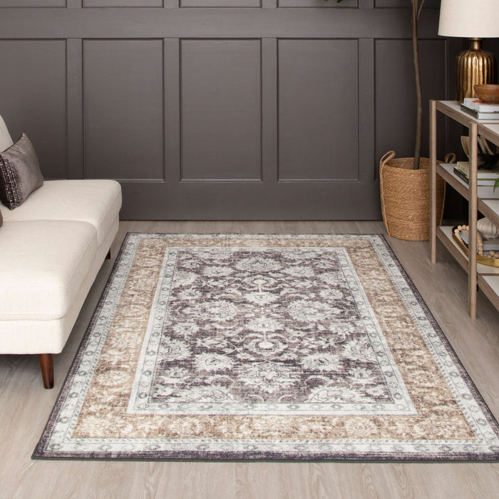 Technicolor Adelanto Gray & Brown Area Rug