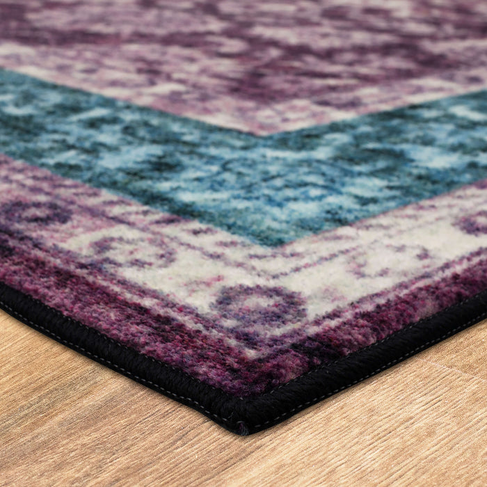 Technicolor Adelanto Purple & Blue Area Rug