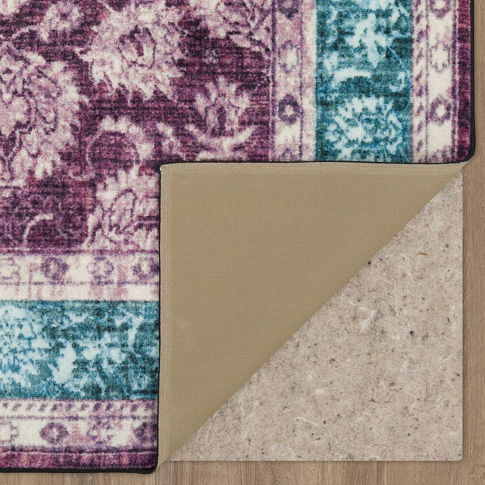 Technicolor Adelanto Purple & Blue Area Rug