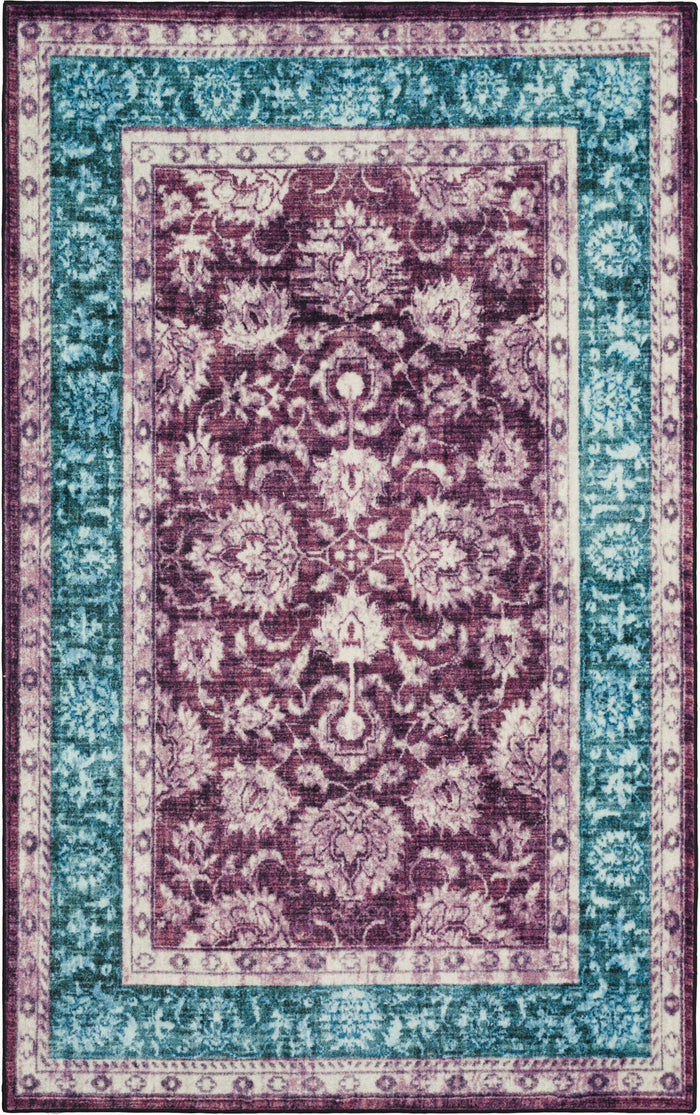 Technicolor Adelanto Purple & Blue Area Rug