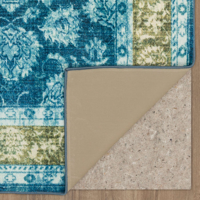 Technicolor Adelanto Blue & Green Area Rug