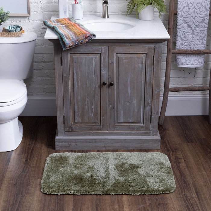 Gloria Rhythm Gray Bath Mat