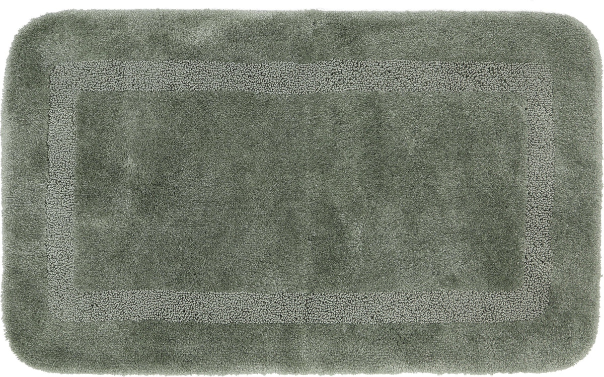Primary Forest Green Bath Mat Covered By Rugs