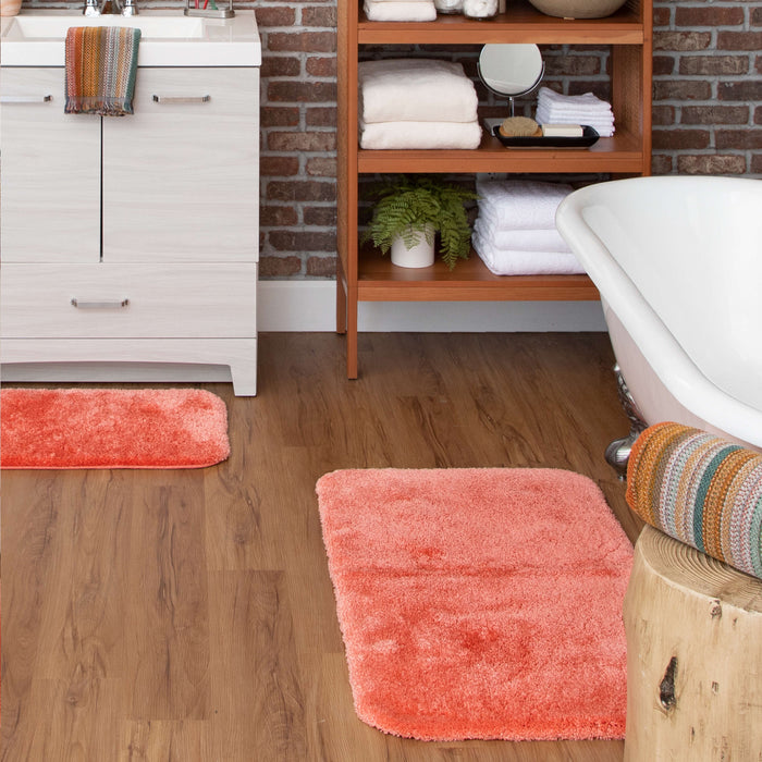 Annapolis Roulette Pink & Orange Bath Mat