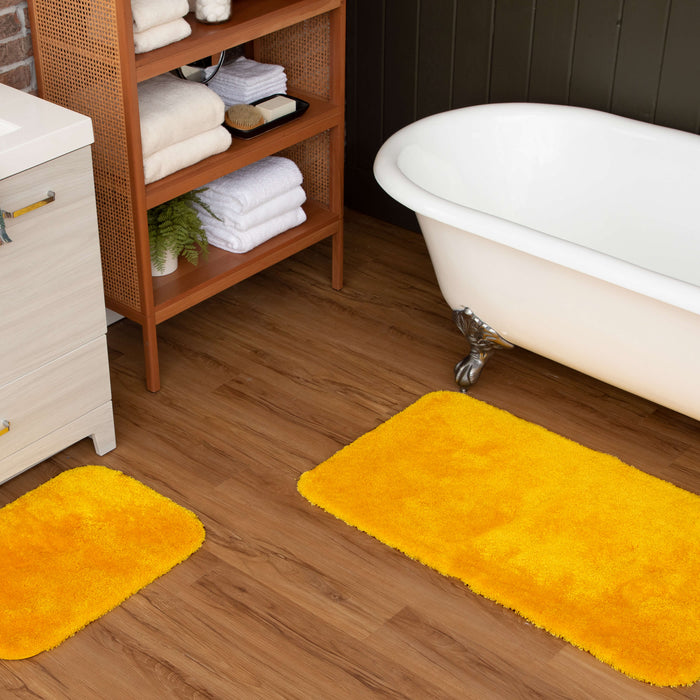 Yellow deals bath rugs