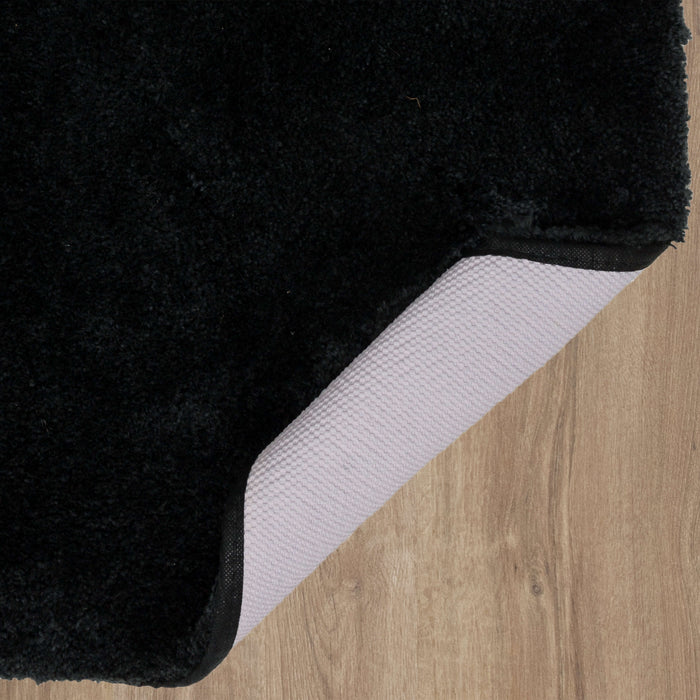 Annapolis Charcoal Gray & Black Bath Mat