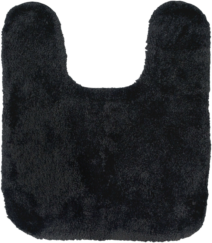 Annapolis Charcoal Gray & Black Bath Mat