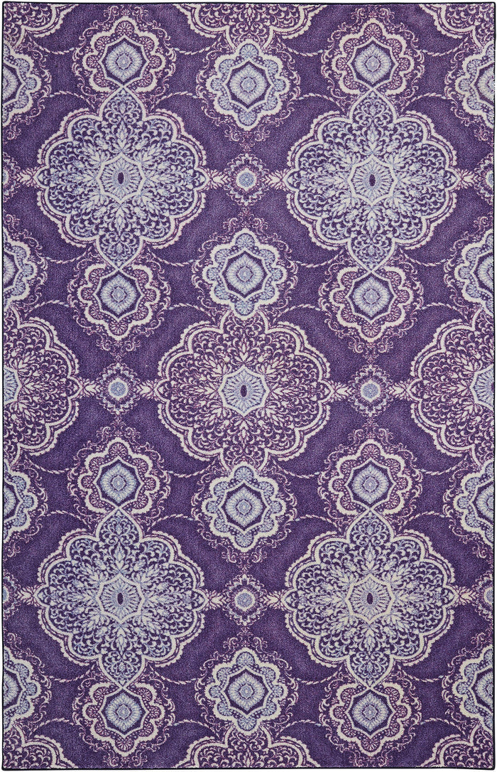 Technicolor Magnolia Purple Area Rug