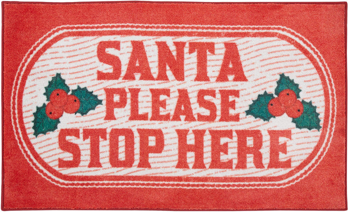 Technicolor Christmas Red Mat