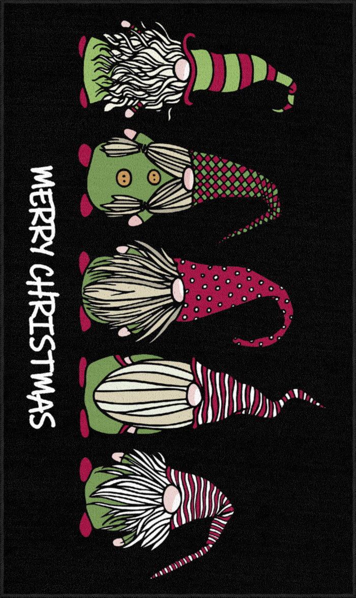 Christmas Elves Black Mat