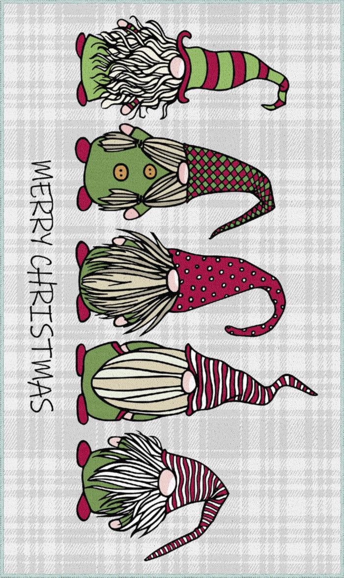 Christmas Elves Gray Mat