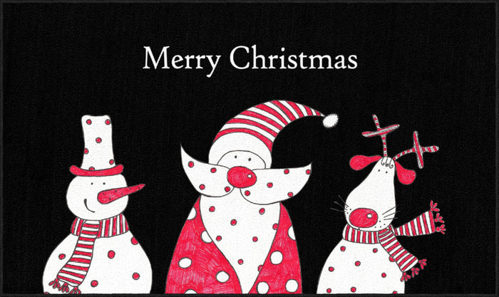 Warm Wishes Black & White Mat