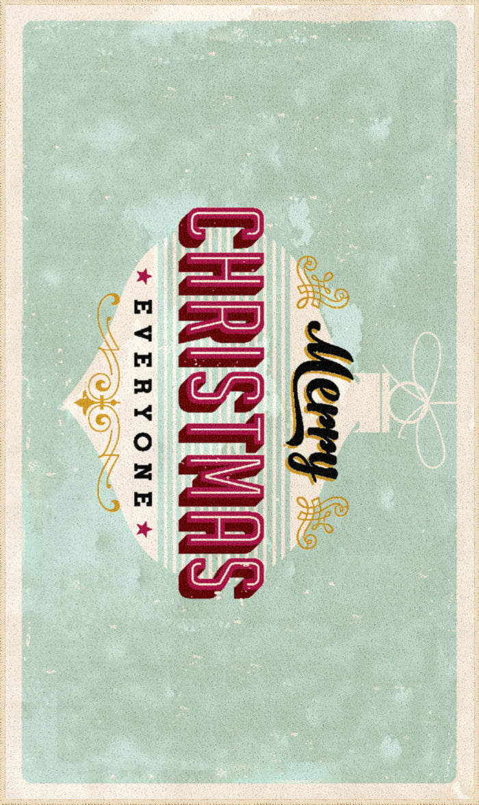 Classy Christmas Blue Mat