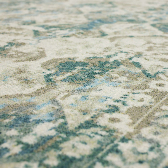 Technicolor Adria Blue & Yellow Area Rug