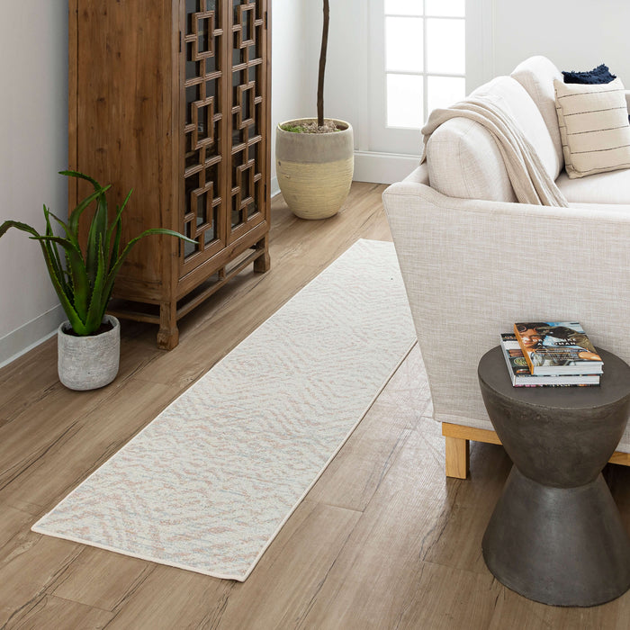 Grayson Zig Zag Blush Area Rug