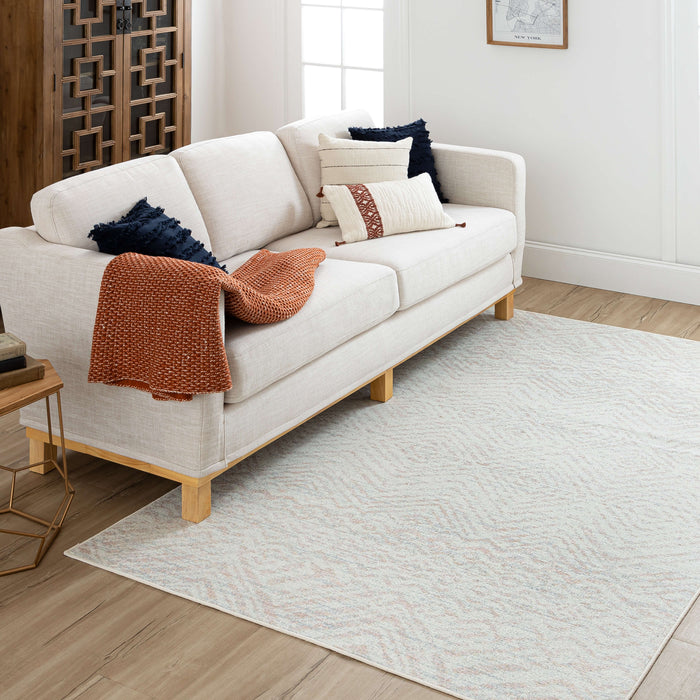 Grayson Zig Zag Blush Area Rug