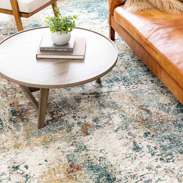 Karastan Soiree Zydeco Mallard Green Area Rug